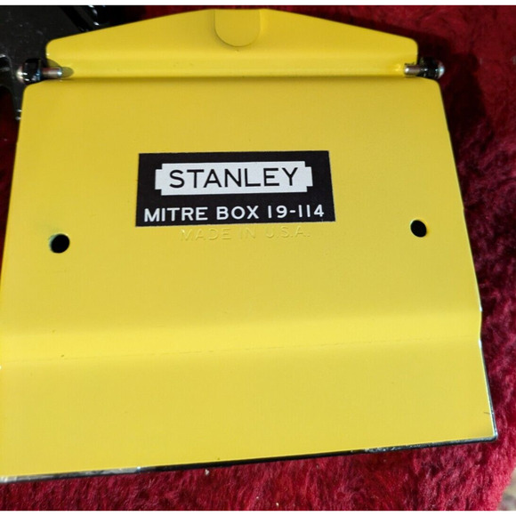 Vintage Stanley Handyman Mitre Box H114A Made in the USA Original Box Used - Picture 11 of 11